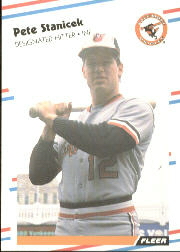 1988 Fleer Baseball Cards      573     Pete Stanicek